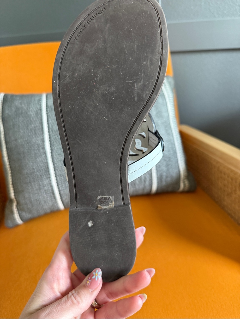 Tory Burch Spring Blue Sandals - Picture 3 of 5